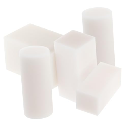 HOMSFOU 5Pcs Carving Rubber Blocks for DIY Crafts Flexible Rubber Bricks for Stamp Making for Beginners and Professionals for Scrapbooking and Card Making