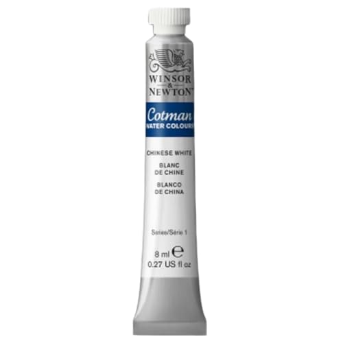 Winsor & Newton Cotman Watercolor Paint, 8ml (0.27-oz) Tube, Chinese White - color: Chinese White, style: 0.27-oz Tube