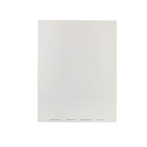 Perforated Paper Nameplate Inserts, Pack of 20 (6" x 1") - color: White, size: 6" x 1"