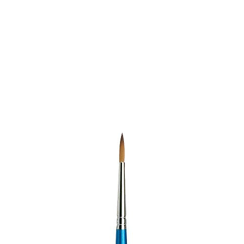 Winsor & Newton Cotman Water Colour Series 111 Short Handle Synthetic Brush, SH #4 Blue - size: SH #4, style: Series 111 Round