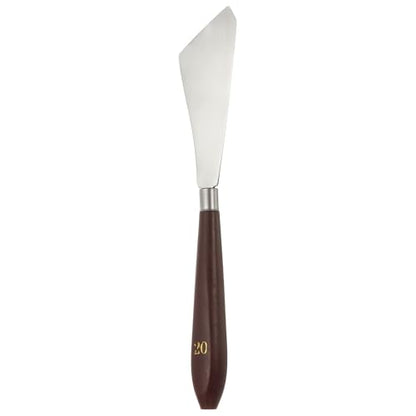 HARFINGTON Palette Knife Painting Tool 3.54" x 1.26" Stainless Steel Art Spatula Pallet Knives Scrapers Tools with Plastic Handle for Acrylic Oil Canvas Mixing Spreading, Red/Silver