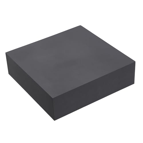 HARFINGTON Rubber Bench Block 4"x4"x1.2" Black Rubber Stamping Block Square Anti Vibration Pads for Jewelry Making Hammering Shaping Chasing Flattening Metals - size: 4"x4"x1.2"