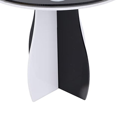 Makeup Brush Drying Rack 14 Holes Detachable Round Paint Brush Holder Display Stand Black White