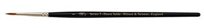 Winsor & Newton Series 7 Kolinsky Sable Brush, Round SH #1,Black - size: #1, style: Round