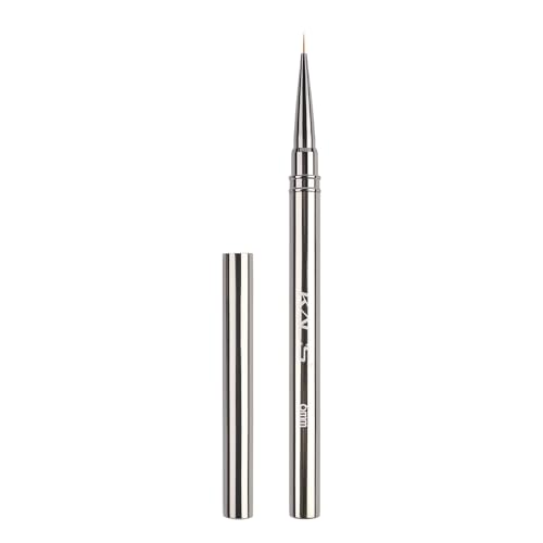KADS Fine Liner Nail Brush Metal Handle Nail Painting Design Brush Drawing Pen 6mm 9mm 12mm 15mm 18mm (6mm) - color: 6mm (Single)