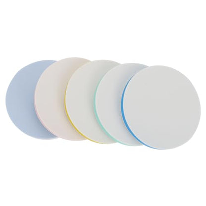 Tofficu 5Pcs Round Rubber Carving Blocks for DIY Crafts Soft Rubber Bricks for Hand Carving Stamps for Artists for Stamp Making and Printmaking