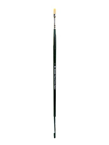 Winsor & Newton 5974701 Winton Hog Flat #1 Bristle Brush - size: #1, style: Flat