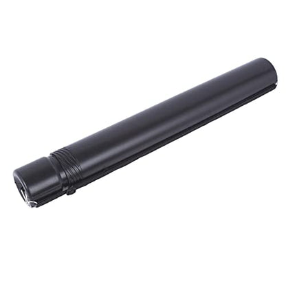 Drawing Storage Tube Plastic Drawing Tube Case Telescoping Art Tube Blueprint Storage Case Black Poster Scroll Holder Tube with Strap for Artworks, Drawing, Flip Chart 52x7cm