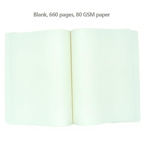 jooact Thick Sketchbook 660 Pages Notebook Soft Faux Leather Cover Journal 80GSM Paper Notepad Drawing Book Memo Writing Sketch Pad Diary Notebook - color: Black, size: A6