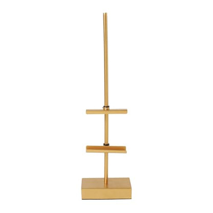 Studio Decor 18" Gold Steel Adjustable Tabletop Easel - Decorative Stand for Pictures, Frames, Books, Cards, Plates - 1 Pack