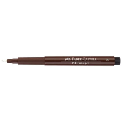 Faber-Castell Art & Graphic Pitt Artist Pen Fineliner India Ink Pen, Dark Sepia, Dark Sepia, For Art, Craft, Drawing, Sketching, Home, School, University, Colouring - color: Dark Sepia
