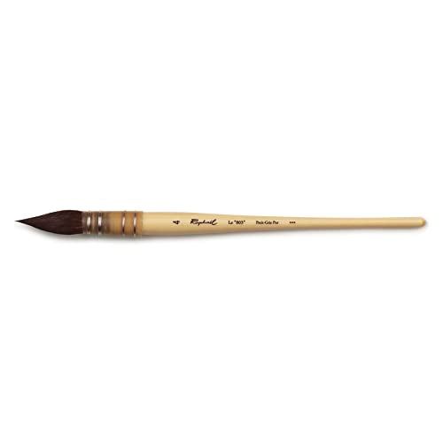 Raphael Kazan Squirrel Quill Mop Brush, 04 - size: 4