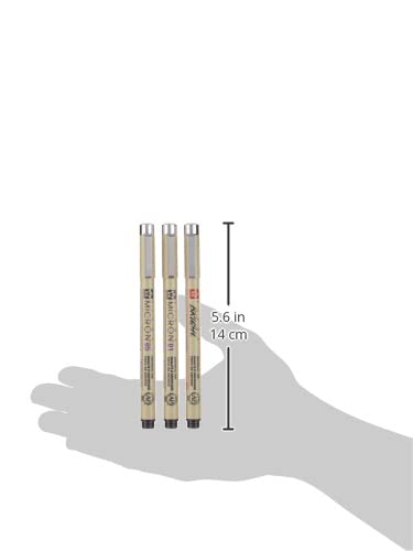 SAKURA Pigma micron 3 01/05 + brush Black