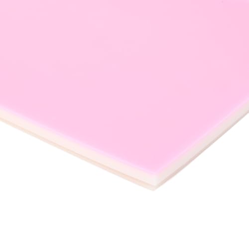 Anu Limen Rubber Carving Block for Stamp Making Printmaking Intricate Designs 20 X 15 X 0.5CM Rose White(Pink) - color: Pink