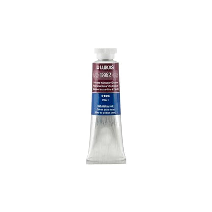 Lukas 1862 Professional German Oil Paint, Colbalt Blue Hue 37 mL - w/Beeswax & Non-Yellowing Sunflower Oil, Short Drying Time, Smooth, Outstanding Lightfastness - color: Colbalt Blue Hue, size: 1.25 Fl Oz (Pack of 1)