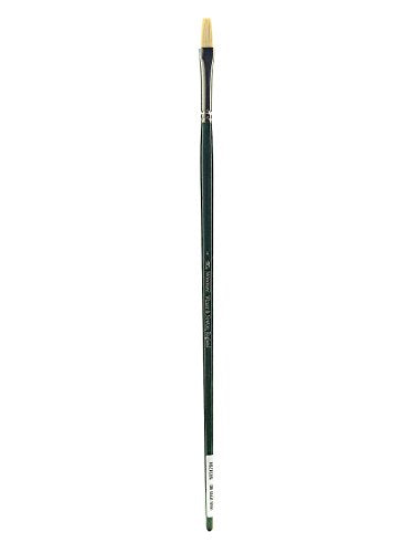 Winsor & Newton 5974704 Winton Hog Flat #4 Bristle Brush - size: #4, style: Flat