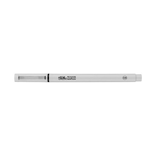 Winsor & Newton Fineliner Fine Point Pen, 0.8mm Tip, Black - color: Black, size: 1 Count (Pack of 1), style: 0.8 mm Tip