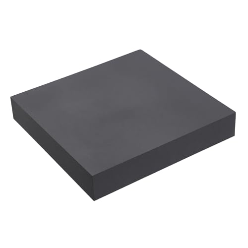 HARFINGTON Rubber Bench Block 4"x4"x0.8" Black Rubber Stamping Block Square Anti Vibration Pads for Jewelry Making Hammering Shaping Chasing Flattening Metals - size: 4"x4"x0.8"