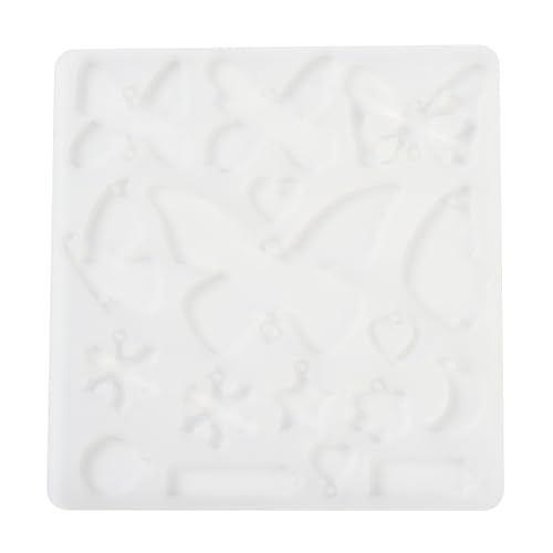 1PC Butterfly Pendant Silicone Molds Resin Epoxy Casting Molds for Earring Necklace Keychain Charms Pendants Jewelry Making DIY Gem Cabochon Craft Supplies White 124x119x4.5mm - color: White-2
