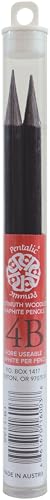 Pentalic Woodless 4B Graphite Pencil, Box of 12 - style: 4B Woodless Graphite