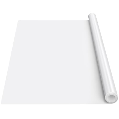 Extra Large Silicone Mat, 84”x24” Heat Resistant Mats for Countertop, Cuttable Waterproof Kitchen Counter Mat, Multipurpose Countertop Protector Mat, Silicone Mats for Kitchen Counter (Translucent) - color: Translucent, size: 24"L x 84"W
