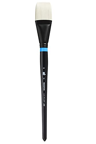 Princeton Aspen, Glare-Free Plein Art Brush for Acrylic & Oil, Series 6500 Flat Synthetic, Size 20 - color: Flat, size: Size 16