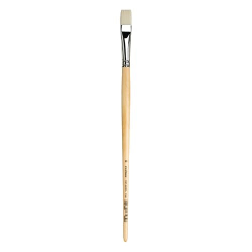 da Vinci Oil & Acrylic Series 7182 Top Acryl Paint Brush, Bright White Synthetic with Long Natural Polished Handle, Size 16 (7182-16) - size: Size 16, style: Bright White Long