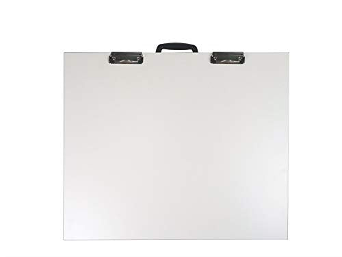 Martin Universal Design 24" x 36" Portable Art and Drawing Studio with Feet and Clips, White Melamine, 1 Each (U-SS2436B) - size: 24" x 36"