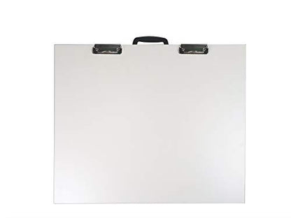 Martin Universal Design 24" x 36" Portable Art and Drawing Studio with Feet and Clips, White Melamine, 1 Each (U-SS2436B) - size: 24" x 36"