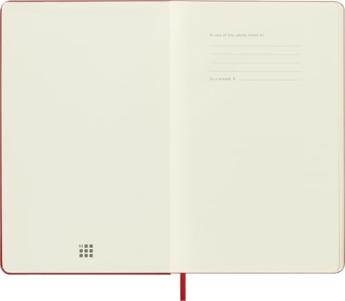 Moleskine Art Sketchbook, Hard Cover, Large (5" x 8.25") Plain/Blank, Scarlet Red, 104 Pages