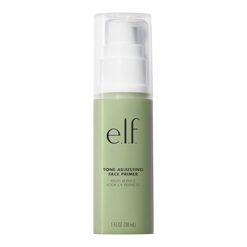 e.l.f. Tone Adjusting Face Primer, Makeup Primer For Neutralizing Uneven Skin Tones & Redness, Grips Makeup To Last, Vegan & Cruelty-free, Large - size: 1.01 Fl Oz