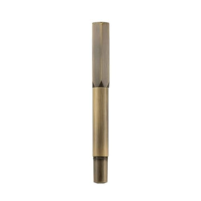 Luxury Solid Brass Fountain Pen Set for Writing & Calligraphy - Choose Antique or Matte Black Finish. Includes 10 Ink Cartridges & Premium Gift Box (Fine Nib, Antique Brass) - color: Antique Brass, style: Fine Nib