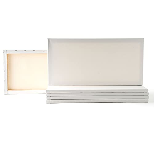 Artist's Loft 6 Count 10” x 20” Super Value Canvas Necessities - Acid Free Cotton Canvas for Paint, Acrylic, & Oils - 1 Pack - size: 10 x 20 inches