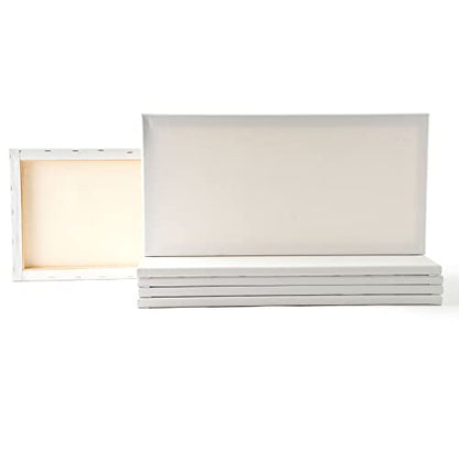 Artist's Loft 6 Count 10” x 20” Super Value Canvas Necessities - Acid Free Cotton Canvas for Paint, Acrylic, & Oils - 1 Pack - size: 10 x 20 inches