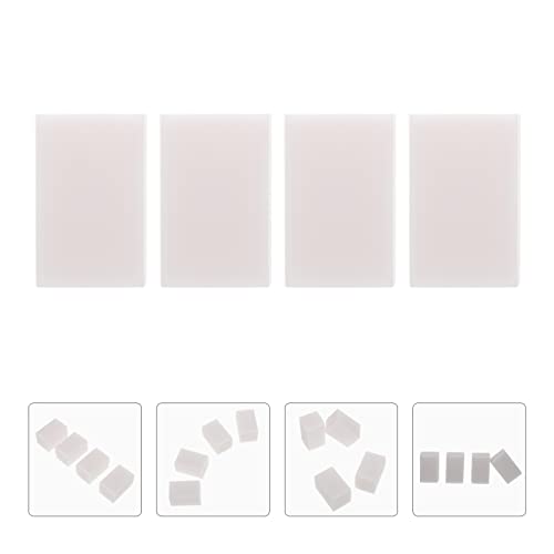 TEHAUX 4pcs Rubber Carving Blocks for DIY Stamp Crafts Soft Rubber Stamps for Printmaking Engraving Art Projects Hobbyists and
