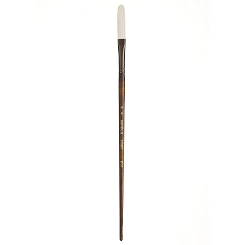 Seneca Artist Brush, Egbert 6 (1700EG-6) by Willow Wolfe, Professional Synthetic Bristle Paint Brush for Acrylic, Oil and Water Mixable Oil, Series 1700, 6 Egbert