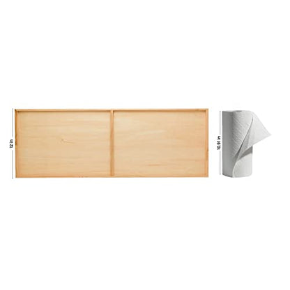 Narrow Wood Canvas 12 x 36 x 3/4-inch Wooden Sign Blanks with Frame for Panoramic Style Photo Display, by Woodpeckers - size: 12 x 36