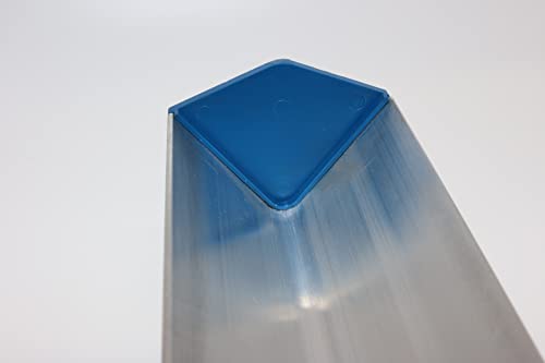 Ecotex® Aluminum Emulsion Scoop Coaters for Screen Printing Complete with End Caps (20.5 inch) - color: Silver, size: 20 1/2 inch