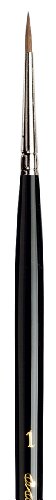 da Vinci Watercolor Maestro Series 10 Size 1 - Sharp Round - Maestro Kolinsky Red Sable - The Finest Kolinsky Available - Made in Germany - size: Size 1, style: Round Series 10