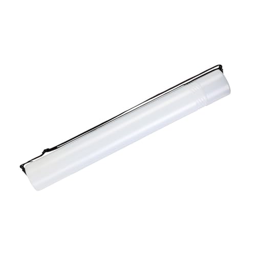 Telescoping Poster Tube Extendable with Strap, Telescoping Art Transport for Document Drawing Extendable Carrying Strap - color: White