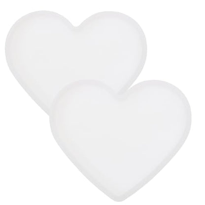 Shapenty 4Inch Resin Heart Coaster Molds Silicone Epoxy Molds for Resin Casting Bowl Mat Trays Valentine’s Day Wedding DIY Home Decoration Crafting Projects (2)