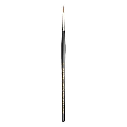 da Vinci Watercolor Series 10 Maestro Paint Brush, Round Kolinsky Red Sable, Size 3 - size: Size 3, style: Round Series 10