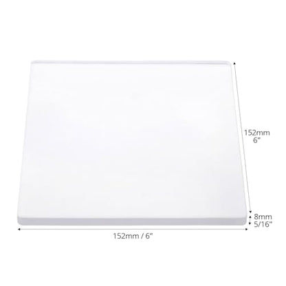 QWORK 6x6 Inch Gel Printing Plates 12 Pack, Reusable Monoprinting Plates for Acrylic Paint, Scrapbooking, Card Making, and Mixed Media Art, Printmaking Supplies