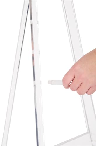 Adjustable Acrylic Artist Easel - Two Support Pegs with Seven Height Adjustable Settings