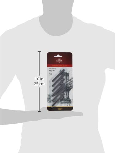 KOH-I-Noor FA4390 Gioconda Artist Graphite Blocks, 6-Pack - size: 6 Pack, style: Assorted