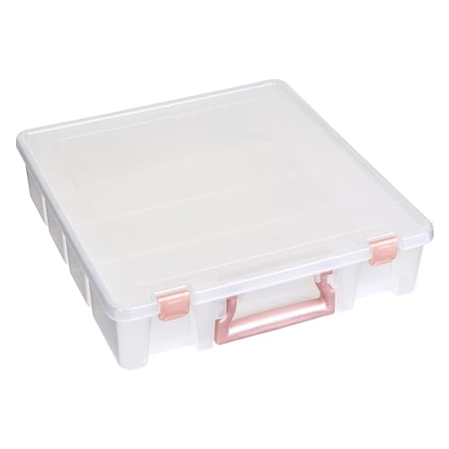 ArtBin 6955RL Super Satchel Compartment Box Clear Craft Organizer Storage Case - Rose Gold, Pack of 1 - color: Rose Gold, size: 1 Pack