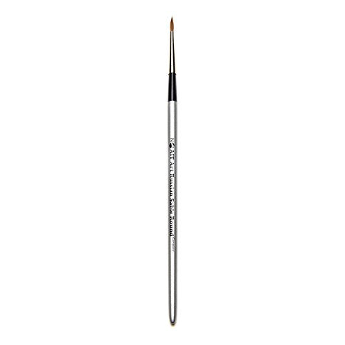 AIT Art Select Paint Brush Set - 4 Pure Russian Red Sable Round Paint Brushes - Handmade in Germany Set for Superior Results with Oil, Acrylic, and Watercolors