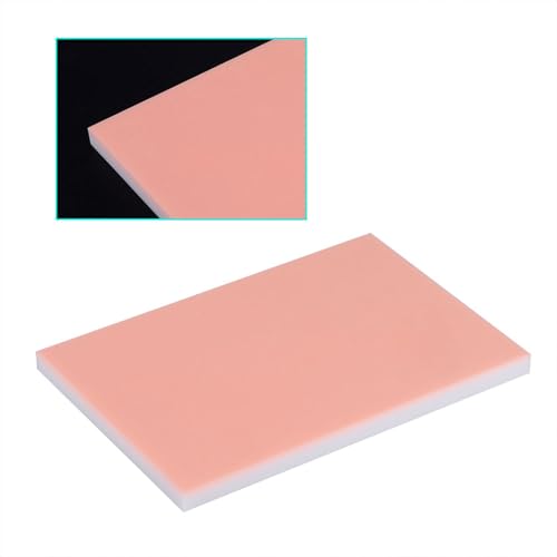 6" x 4" Rubber Carving Block, Soft and Easy to Carve Rubber Block for Printmaking, Stamp Making, DIY Crafting, Scrapbook, Painting (Pink) - color: pink