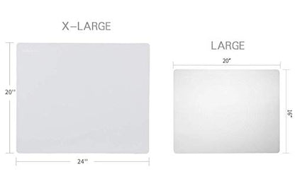 LONGFITE Silicone Baking Mat for Dough Rolling Pastry Fondant Mat Large Nonstick and Nonskid Heat Resistent, Countertop Protector, Dining Table Mat and Placemat 20'' by 16'' (Gray 2 Pack) - color: Gray 2 Pack