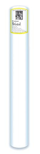 Strathmore (345-43 300 Series Bristol Roll, Vellum Surface , White , 42 in x 10 yard - color: Vellum, size: 42 X 360 Inches, style: Tape Binding